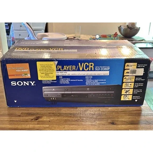 Sony SLV-D380P DVD & VCR VHS Recorder Combo Open Box