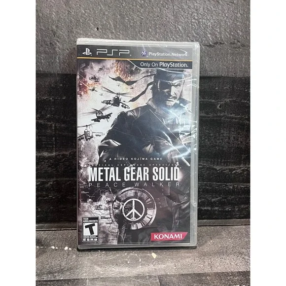 Metal Gear Solid Peace Walker Sony PSP New Sealed Konami Hideo Kojima ULUS-10509