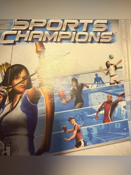Sony Sports Champions - Blue and White Athletic Game Art