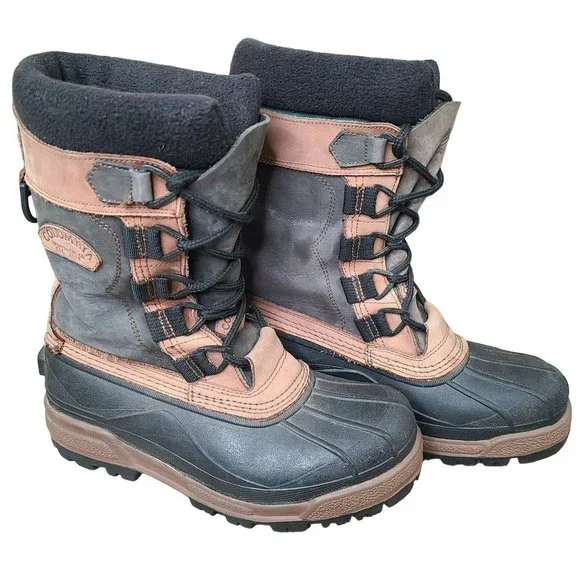 Columbia Bugabison Waterproof Winter Snow Boots Men’s Size 8 Thermolite Leather