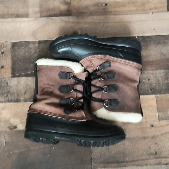 Sorel Kaufman Bighorn Insulated Winter Snow Boots Sz 10 Men