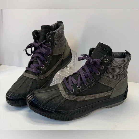 Men's Waterproof Timberland GSR High-Top duck Boots with Smartwool liner size 10