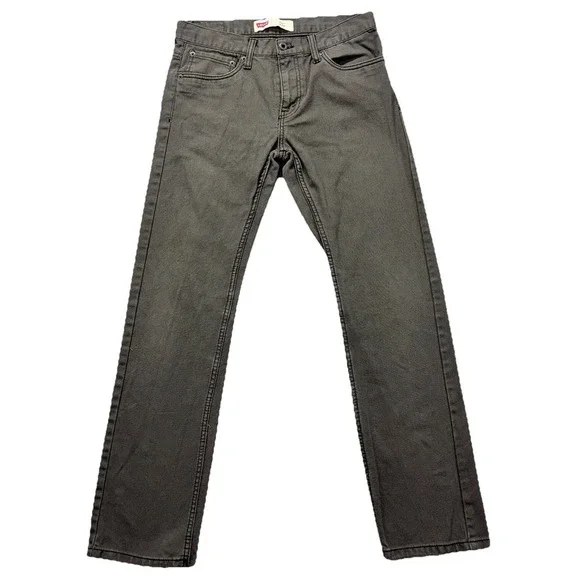 Levi's 511 Slim Fit Boys Jeans corduroy 18 REG 29x29 Gray Straight School Play