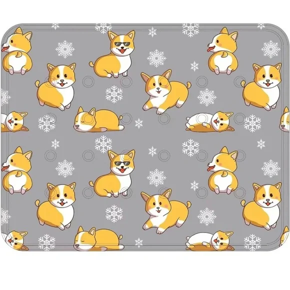 Pet Cooling Ice Pad Cat/Dog Cooler Cat Bed (Color : Gray, Size : 30x40cm)