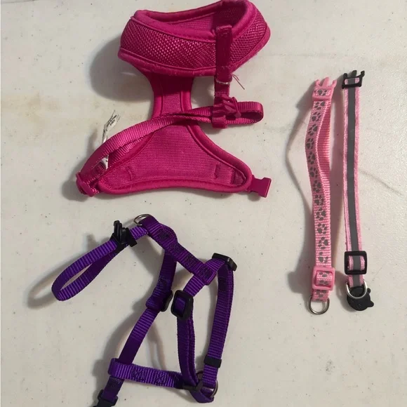 Pink and Purple animal Harness Set