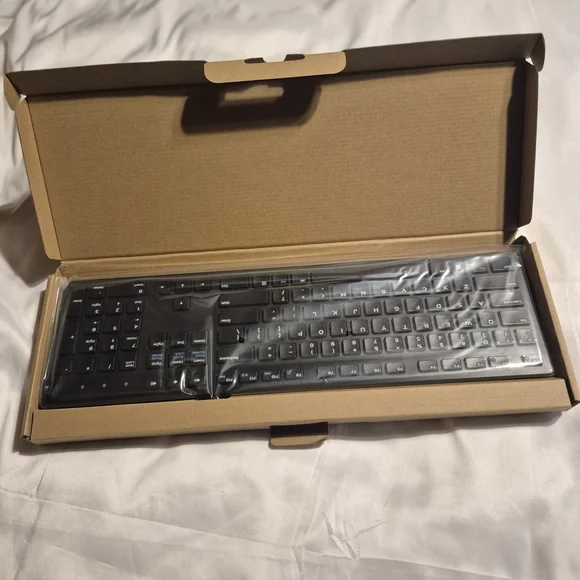 Dell Black Wired by USB Cord Keyboard New
