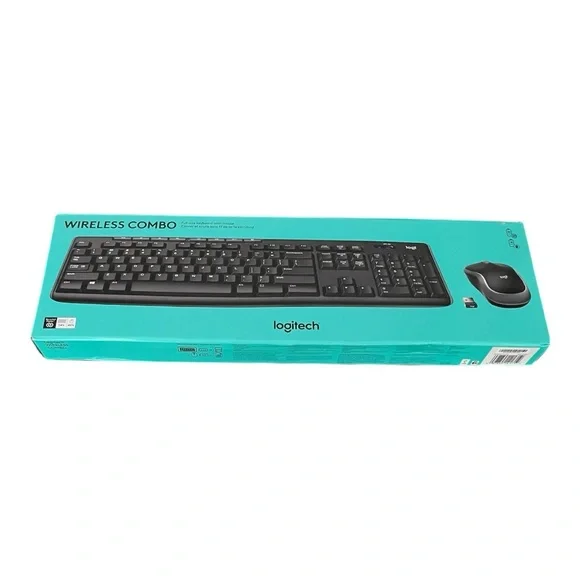 Logitech Wireless Keyboard‎ & Mouse Combo – Full Size, USB Receiver, Brand New