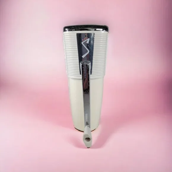 Vtg MCM c1950s Swing-A-Way 1809 Hand Crank Wall Mount Ice Crusher White Model 50