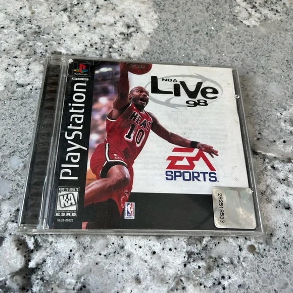 NBA Live 98 (Sony PlayStation 1, 1997) with original instructions