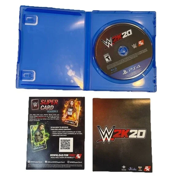 WWE 2K20 Standard Edition PS4 Tested Working Sony PlayStation 4 Complete NICE!