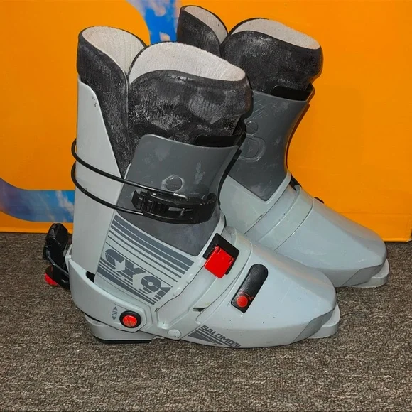 Salomon SX 91 Grey Downhill Ski Boots VINTAGE