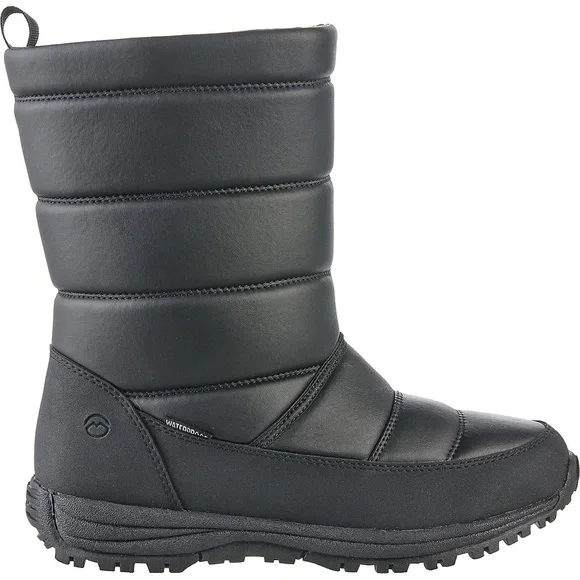 Magellan Seasons Black Quilted Winter Boots Shoes