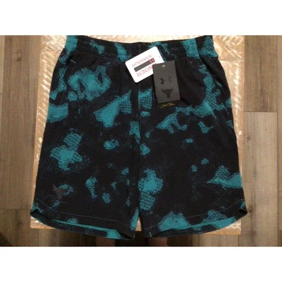NEW Under Armour Boys YOUTH Project Rock UA Woven Shorts Size YL 1379006
