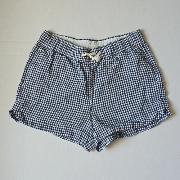 Crewcuts Girl's Checkered Shorts 100% Linen size 10