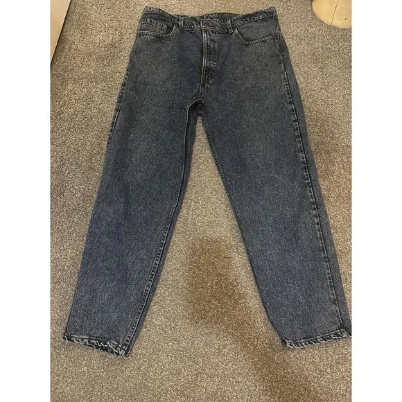 Levi's 550 Jeans Mens 36x30 Dark Stonewash Relaxed Fit Tapered Leg Denim Classic