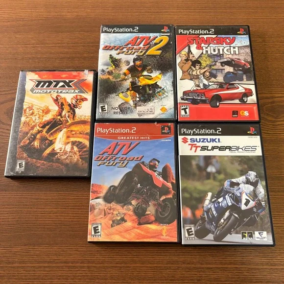 Sony PlayStation 2 Racing Game Lot of 5 ATV Offroad Fury MTX Suzuki PS2 Hutch