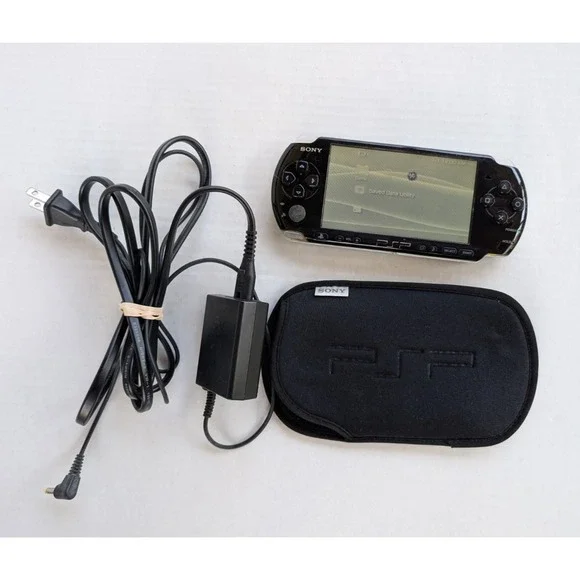 READ PSP 3001 Handheld Console w/ Charger Battery & Memory Stick Working Sony