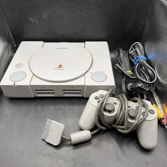 Sony PlayStation 1 PS1 Console SCPH-9001 w/ Controller and Cables Tested Working
