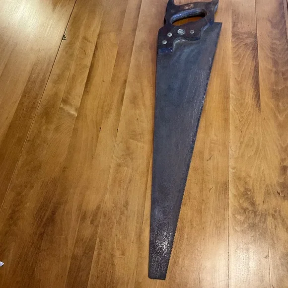 Vintage 1940's Disston USA‎ Hand Saw Woodworking Tool Antique Collectible