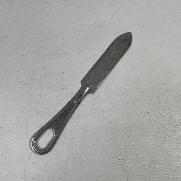 Vtg US Military Mess Kit Butter Knife UC CO Stainless Steel Field Gear Surplus