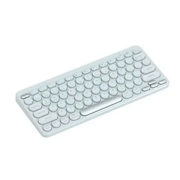 NORTH Compact Wireless Keyboard 78 Keys Mint Green Round Low Profile Keys Dual 2