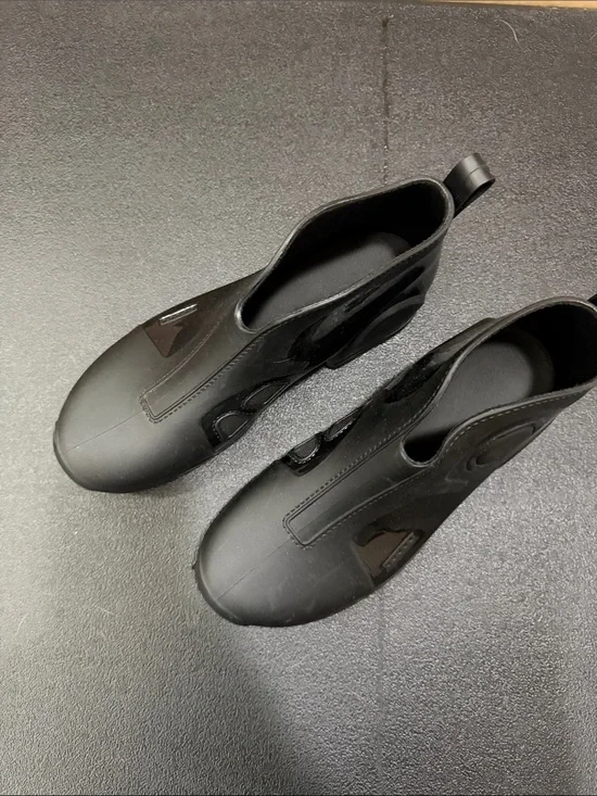 Men's Waterproof Black Slip-On Rain & Snow Boots