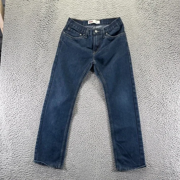 Levi's 511 Jeans Boys 18 Blue Cotton Denim Straight Leg Slim Fit Workwear Travel