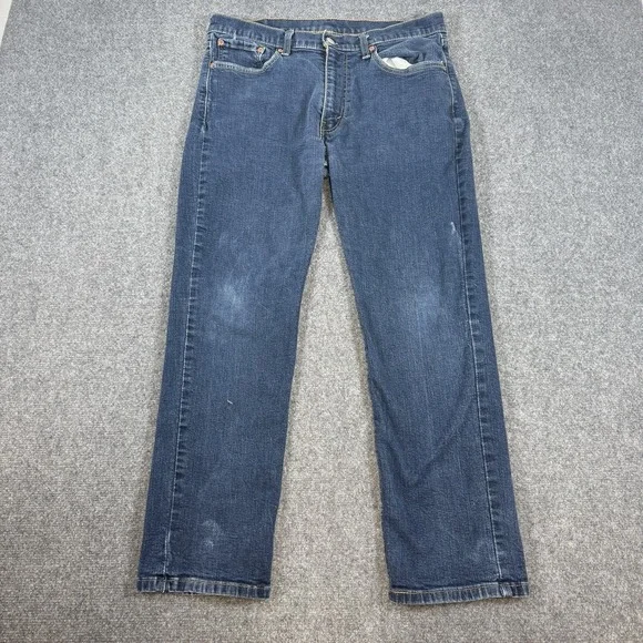 Levi's‎ Jeans Mens 35x30 (Fits 32x29) Blue 514 Slim Straight Stretch Medium Wash