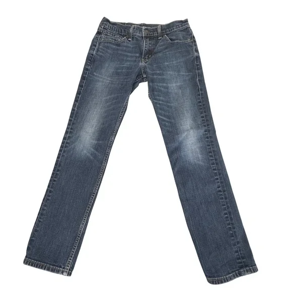 Levi's 511‎ Slim Fit Jeans Mens 30x30 Medium Dark Wash Casual Classic Denim Blue