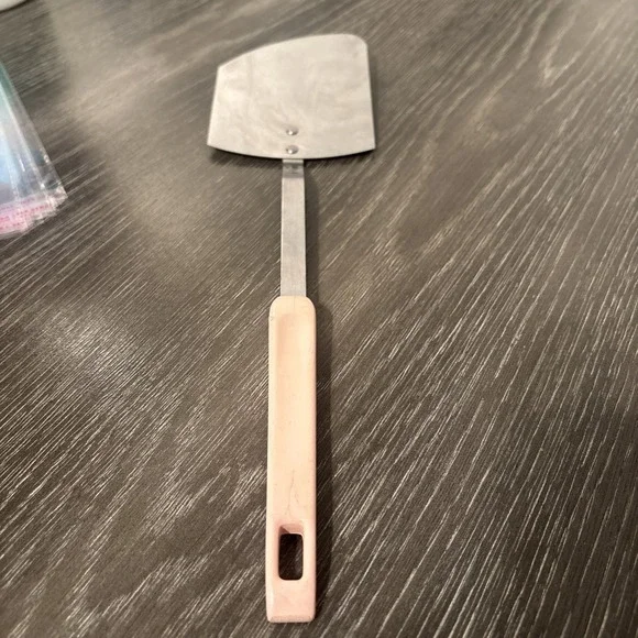 Black Handle Stainless Angled Spatula USA‎ MCM Vtg Sharpcutter by Royal