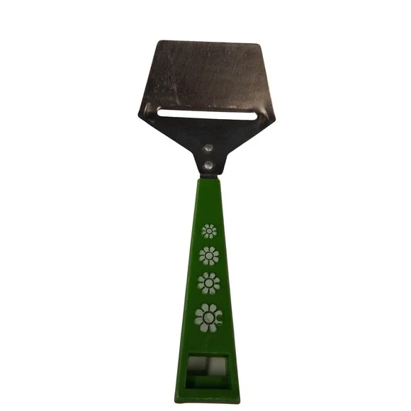 Vintage Travco Flower Power Daisy Green Cheese Slicer‎ GUC