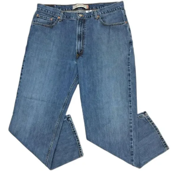 Vintage LEVI'S 550 Relaxed Fit‎ Jeans 90s Y2K Faded Blue Denim Mens Sz 40x32
