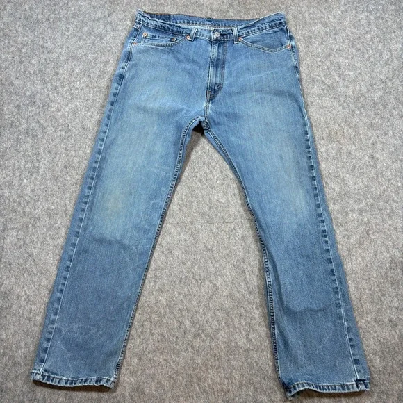 Levi's Jeans Men's Size W36 L30 Straight Leg Medium Wash Blue Denim Pants Casual