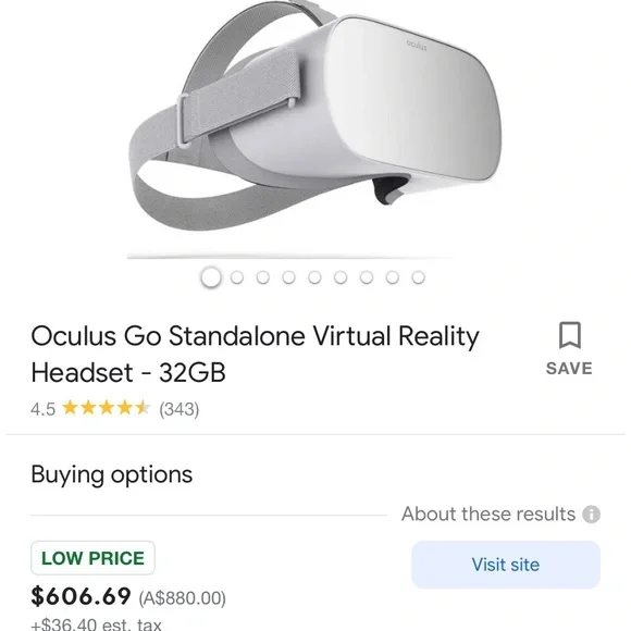 COPY - Oculus Go Virtual Reality Headset