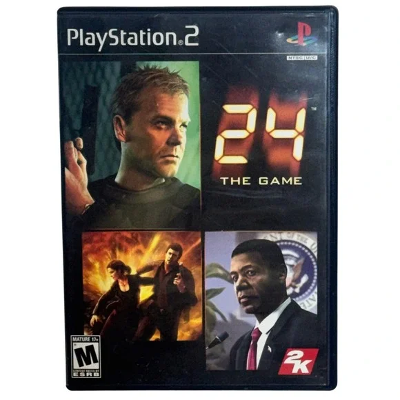 Sony PlayStation 2 - 24 The Game NTSC Black Case‎ Jack Bauer