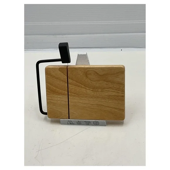 Prodyne Wood Cheese Slicer Board with Wire Cutter