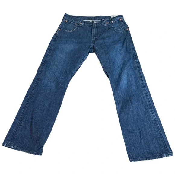 Levi's‎ 514 Straight Fit Jeans Mens 38x32 Blue Denim Dark Wash Slim Fit Casual