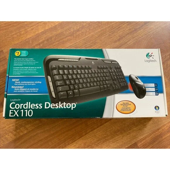 LOGITECH Cordless‎ Desktop EX110 Wireless Keyboard KEYBOARD - No Mouse