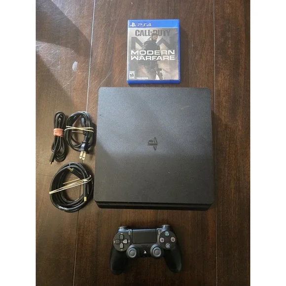 Sony PlayStation 4 Slim 1TB Console Bundle w/ 1‎ Game TESTED
