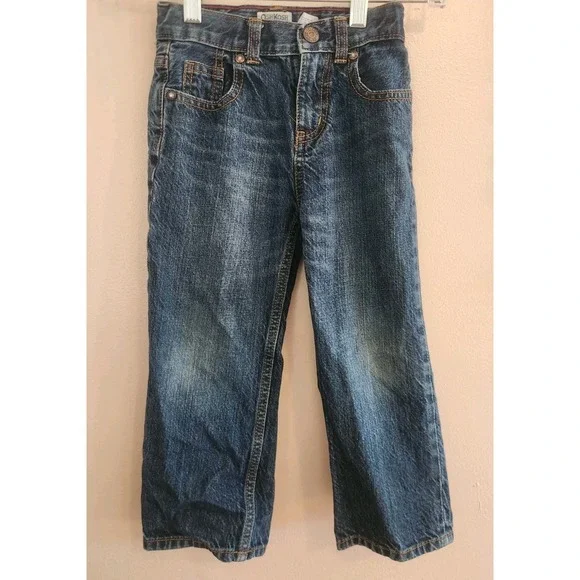 Oshkosh‎ B'Gosh Baby Boys Blue Denim Jeans Classic Fit Size 4T Adjustable