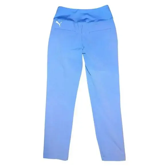 Puma Girls Medium Golf Performance Pants Blue Youth 8-10 Stretch