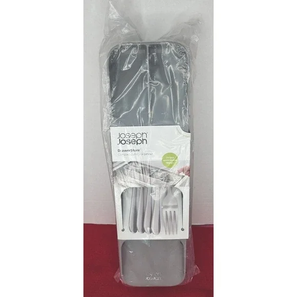 Joseph Joseph DrawerStore‎ Compact Cutlery Organizer Silverware Kitchen Gray New