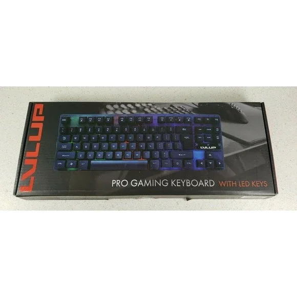 LVLUP Pro Gaming Keyboard with LED Keys New in Box