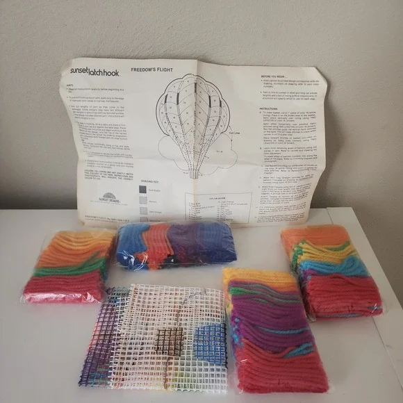 Sunset Latch Hook Kit #8205 12