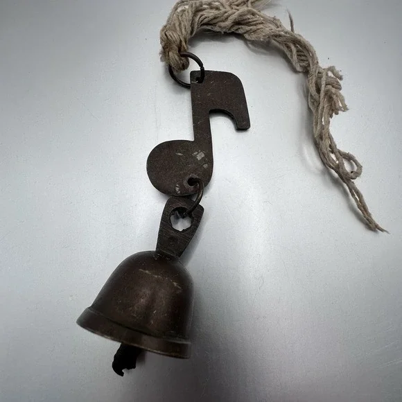 Primitive Farm Bell Rustic/Patina Metal Cow Sheep Bell Door Hanger