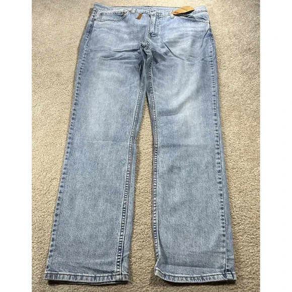 Levi's 511 Slim Fit Jeans Men's 36x32 True Fit 38x32 Light Wash Blue Denim NEW