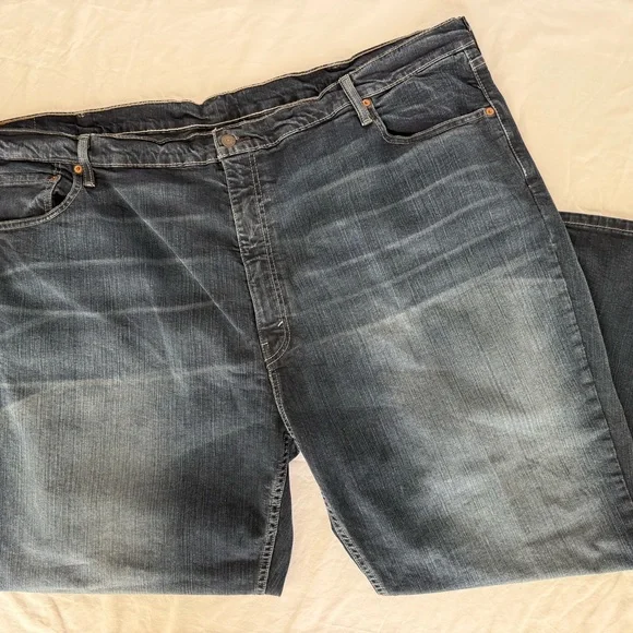 Levi's 559‎ Men's 52x30 Big Relaxed Straight Leg Jeans Dark Wash Navarro Stretch