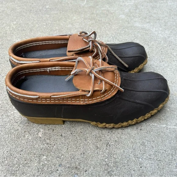 LL Bean duck boots low cut ankle men size 8