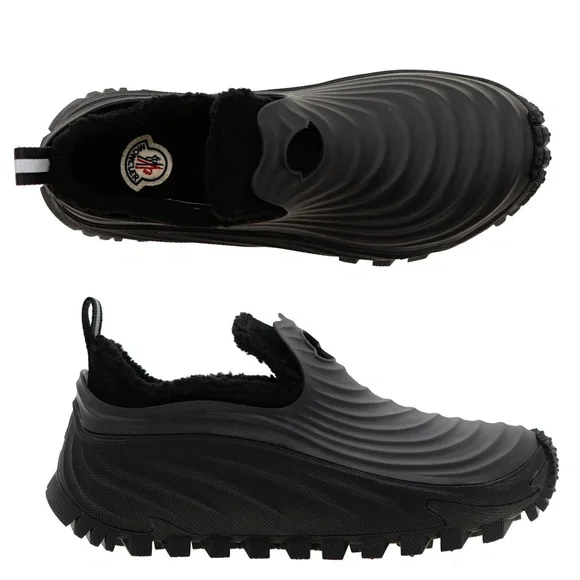 Moncler Acqua Rain Boots Shoes Sneakers Black Size 43 / 10 US New