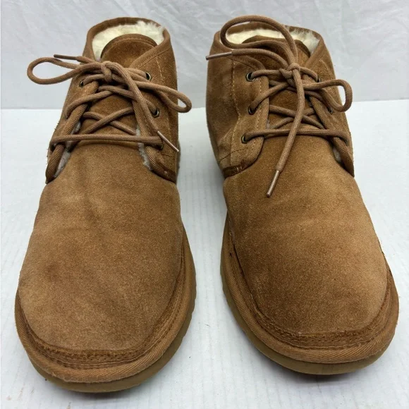 Ugg Men's Brown Suede Lace-Up Casual Boots, SZ 13, box 32